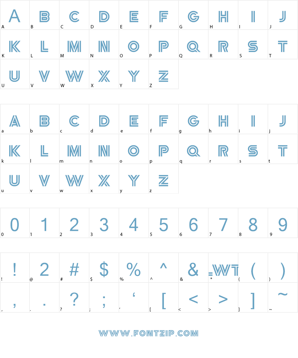 LWT 1996 Font Character